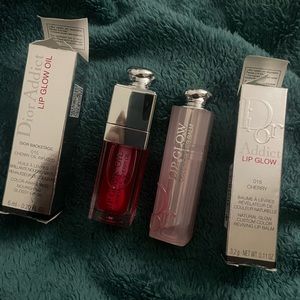 Bundle- Dior Lip Oil and Dior Lip Glow Balm in 015 Cherry